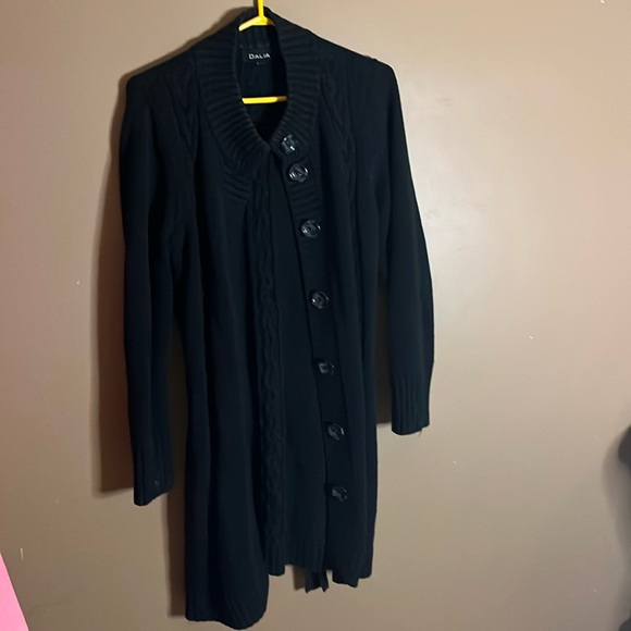 Long Vintage Cardigan Button And Belt Large - Picture 1 of 4